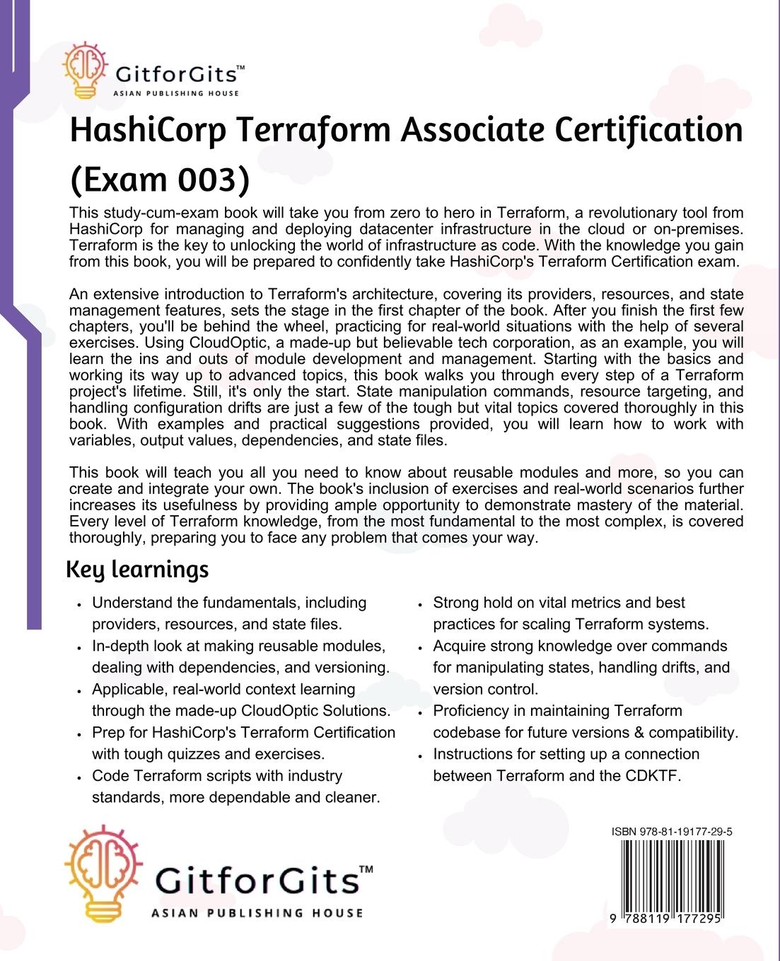 Rückseitencover Hashicorp Terraform Associate Certification (Exam 003)