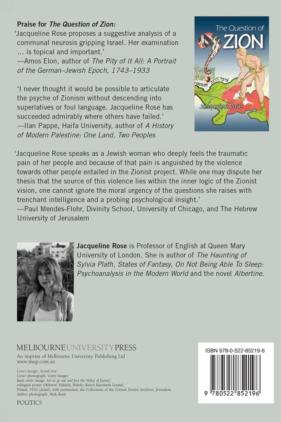 Rückseitencover Question Of Zion