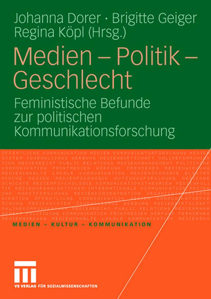 Vorderes Coverbild Medien - Politik - Geschlecht