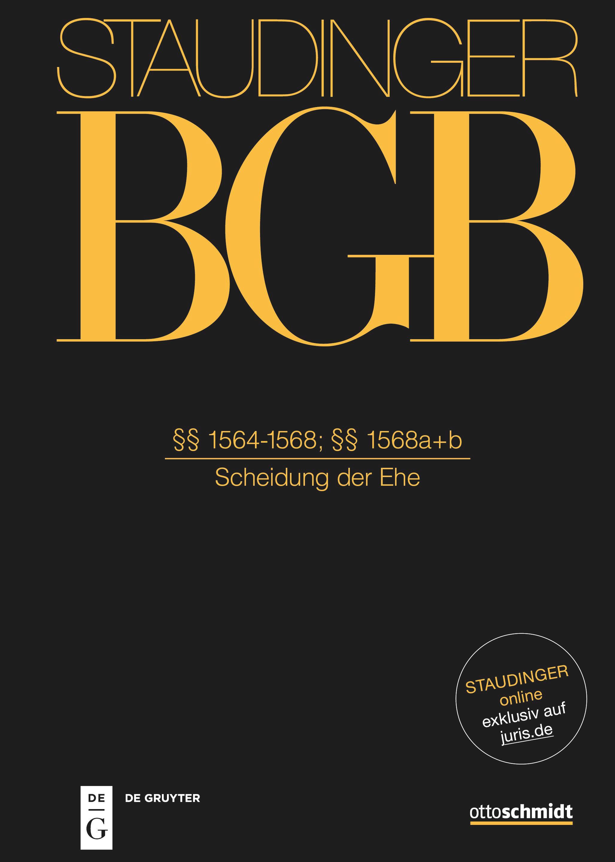 Vorderes Coverbild §§ 1564-1568b
