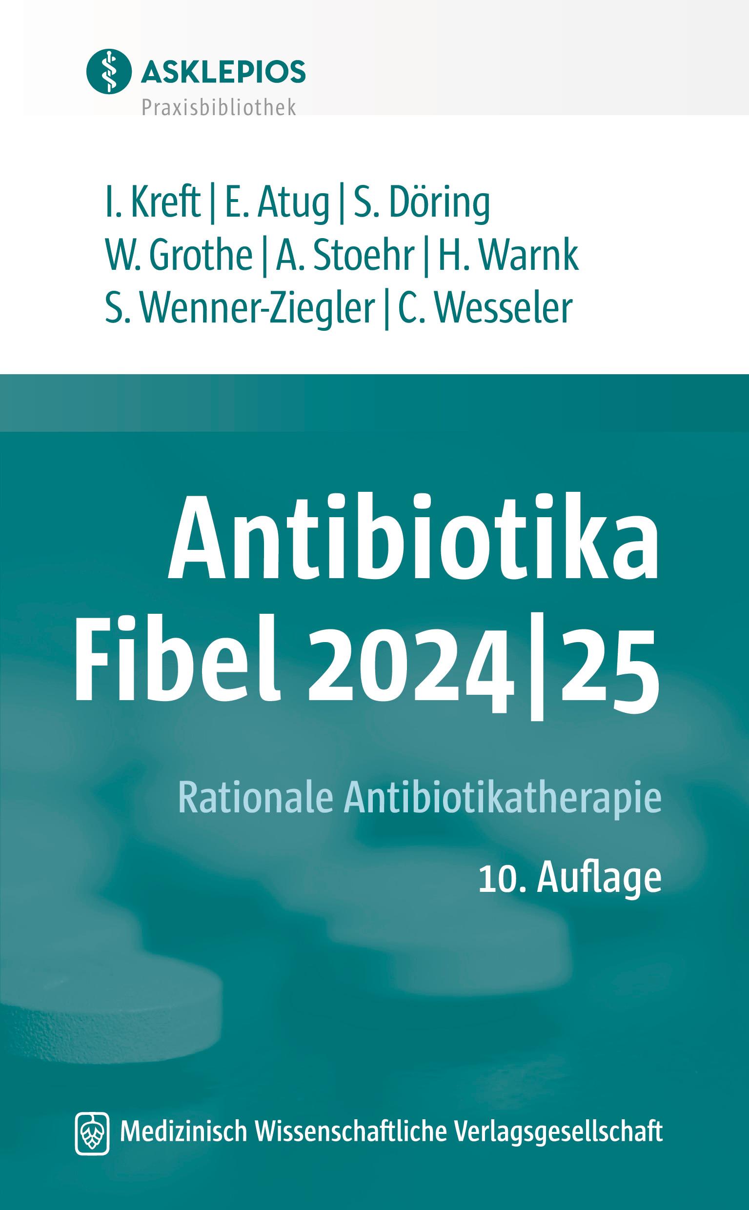 Vorderes Coverbild Antibiotika-Fibel 2024|25