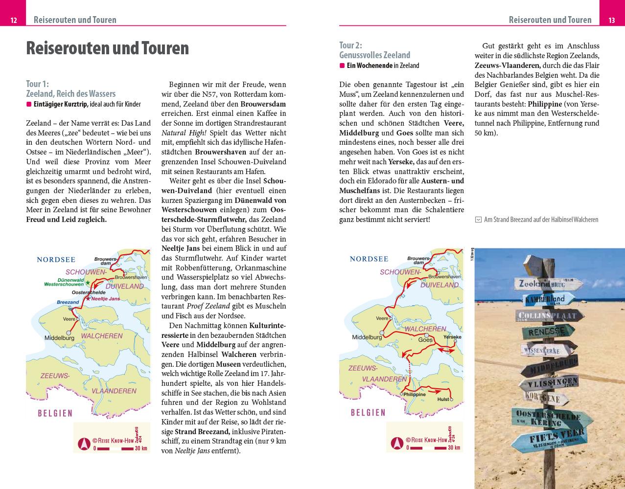 Beispielinhalt (Bild) Reise Know-How Reiseführer Zeeland