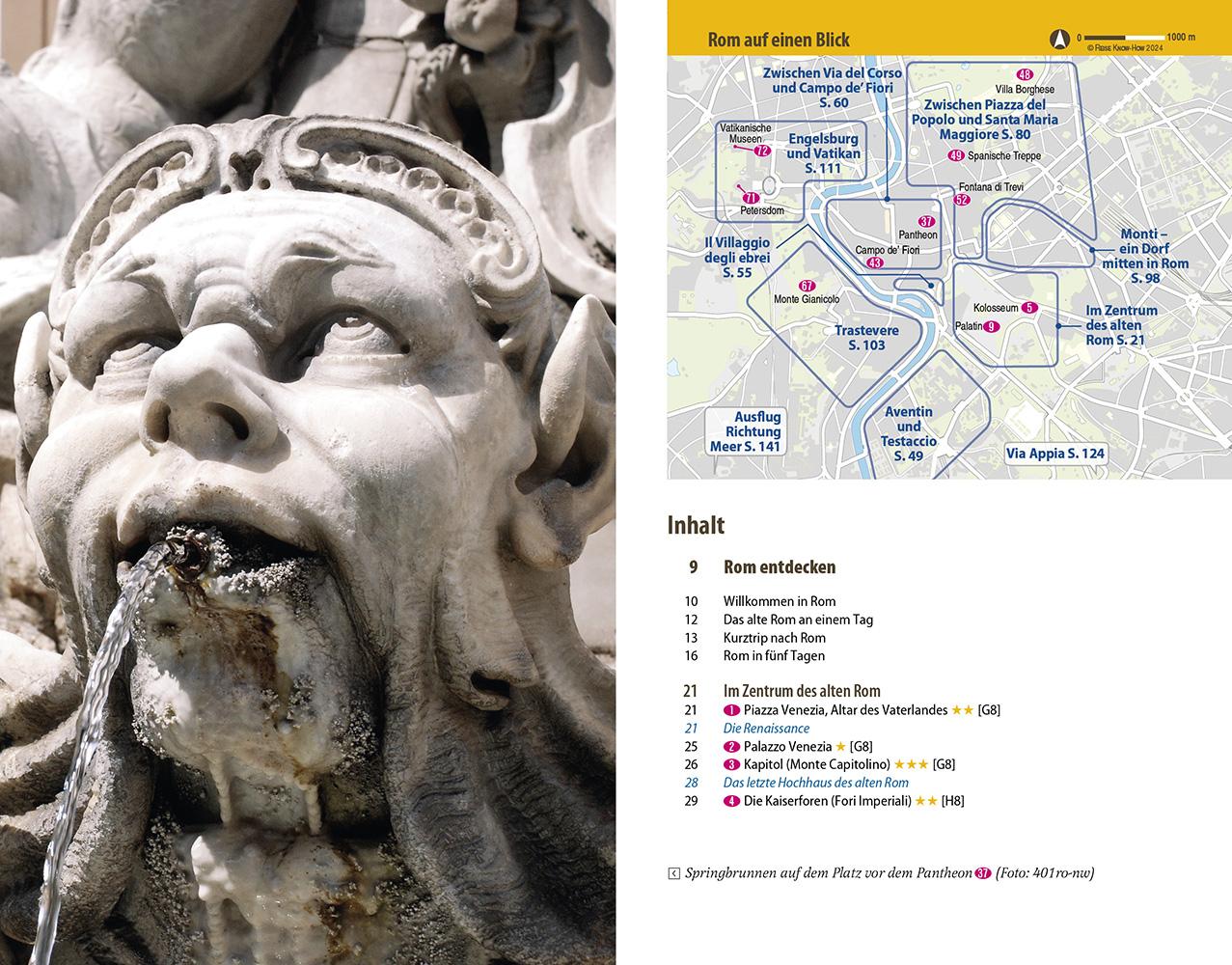 Beispielinhalt (Bild) Reise Know-How Reiseführer Rom (CityTrip PLUS)