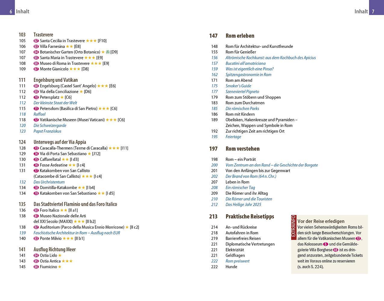 Beispielinhalt (Bild) Reise Know-How Reiseführer Rom (CityTrip PLUS)