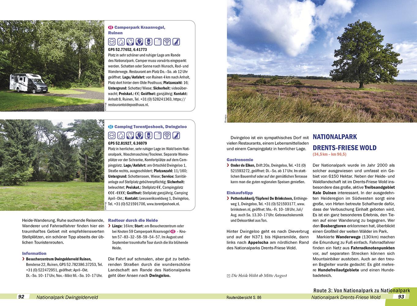 Beispielinhalt (Bild) Reise Know-How Wohnmobil-Tourguide Niederlande