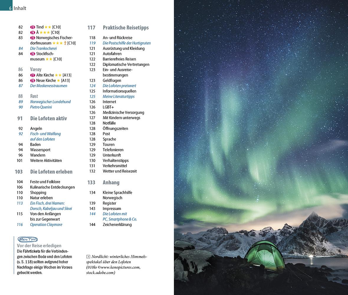 Beispielinhalt (Bild) Reise Know-How InselTrip Lofoten