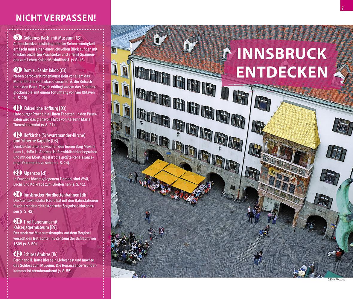 Beispielinhalt (Bild) Reise Know-How CityTrip Innsbruck