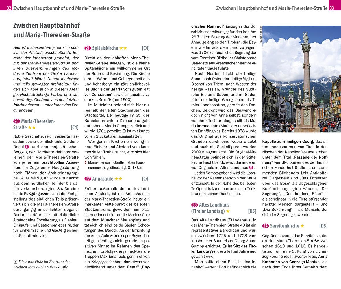 Beispielinhalt (Bild) Reise Know-How CityTrip Innsbruck