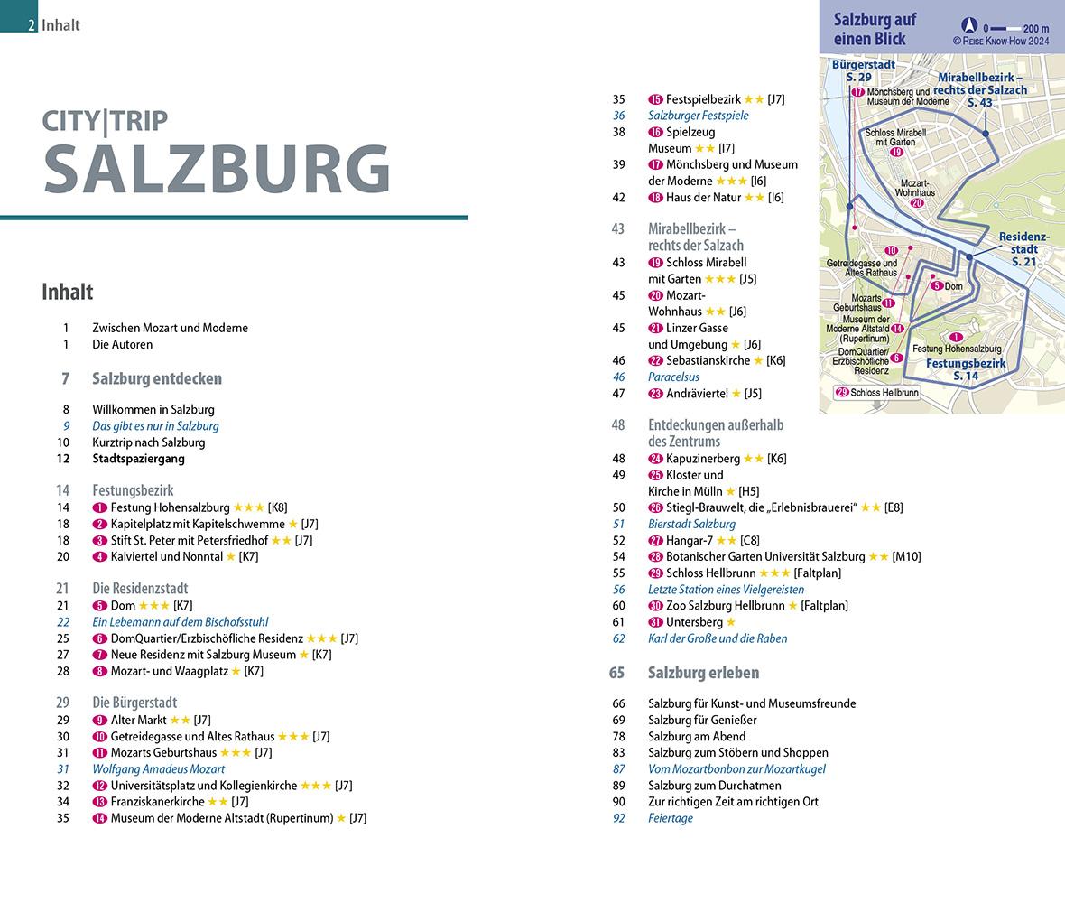 Beispielinhalt (Bild) Reise Know-How CityTrip Salzburg