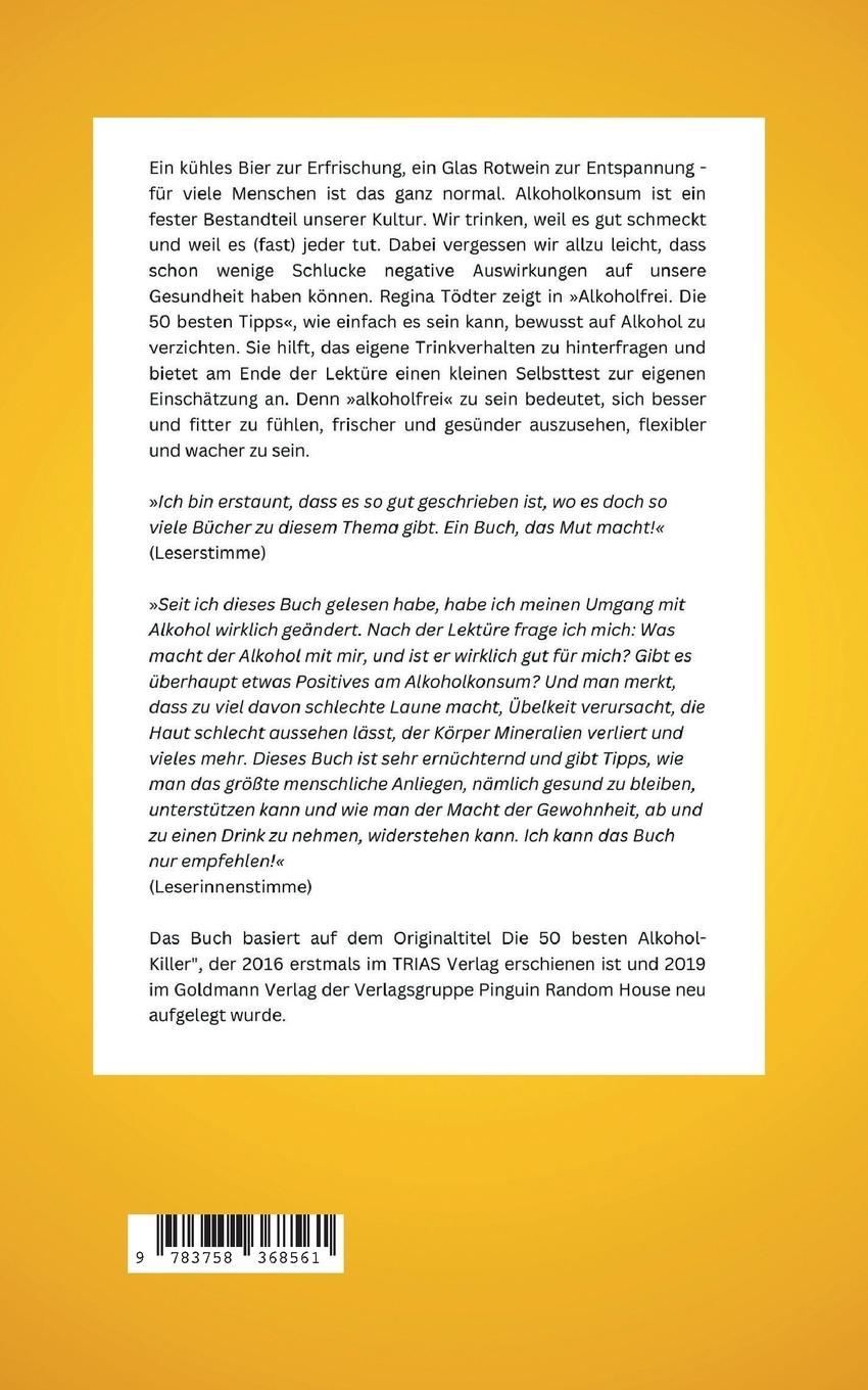 Rückseitencover Alkoholfrei