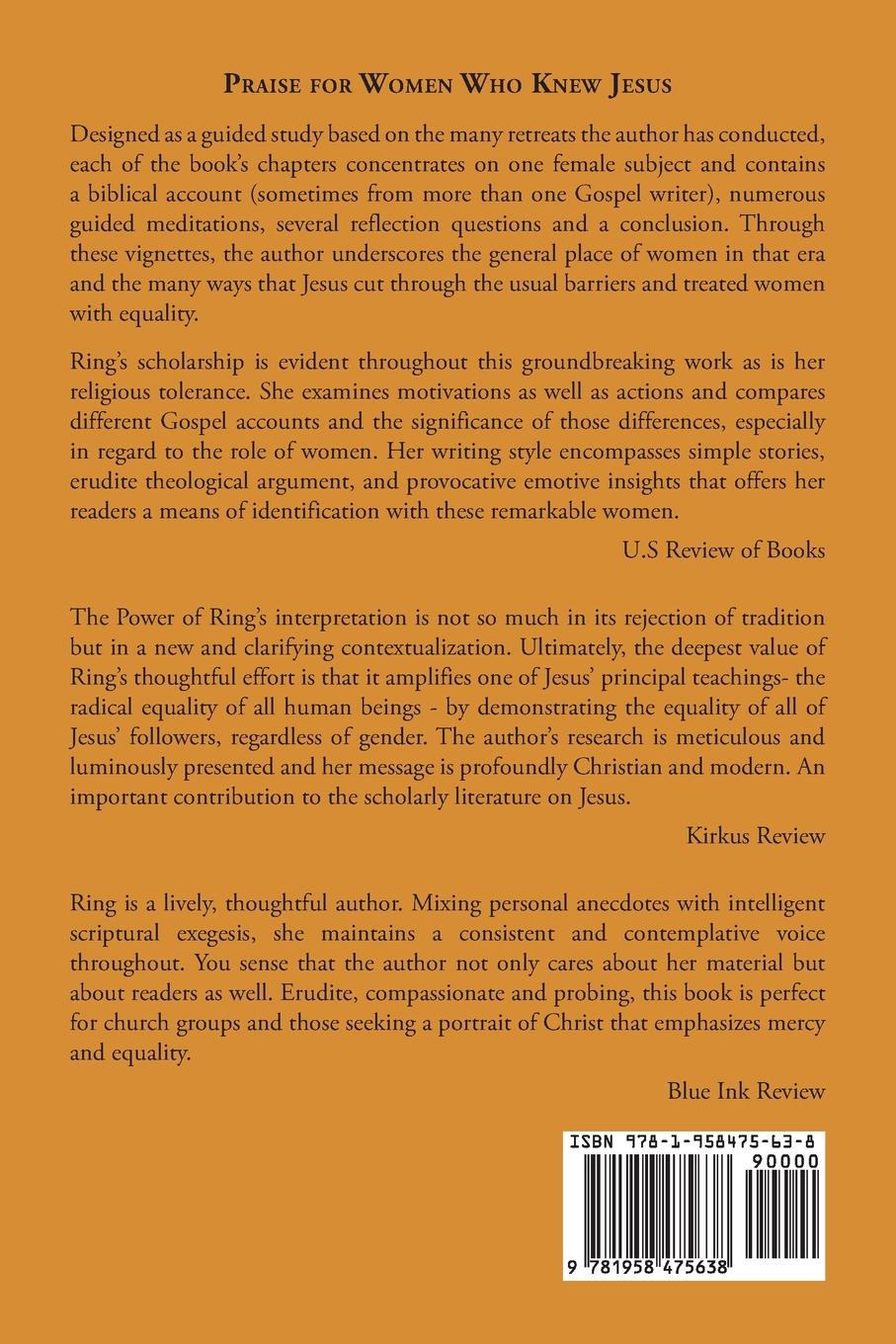 Rückseitencover Women Who Knew Jesus