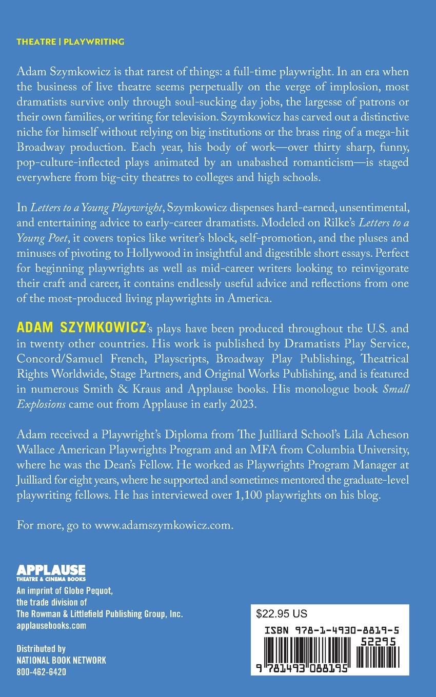 Rückseitencover Letters to a Young Playwright