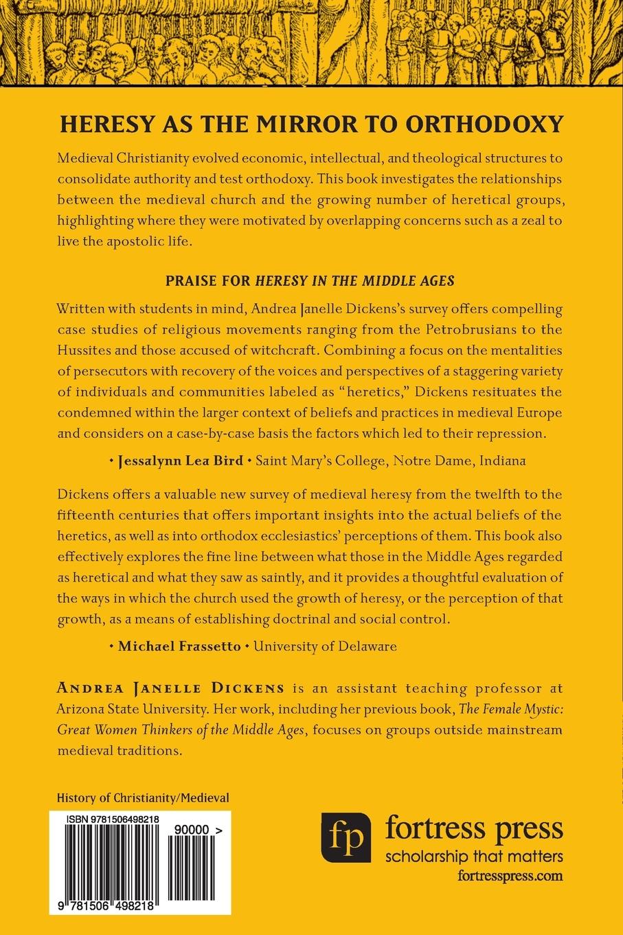 Rückseitencover Heresy in the Middle Ages