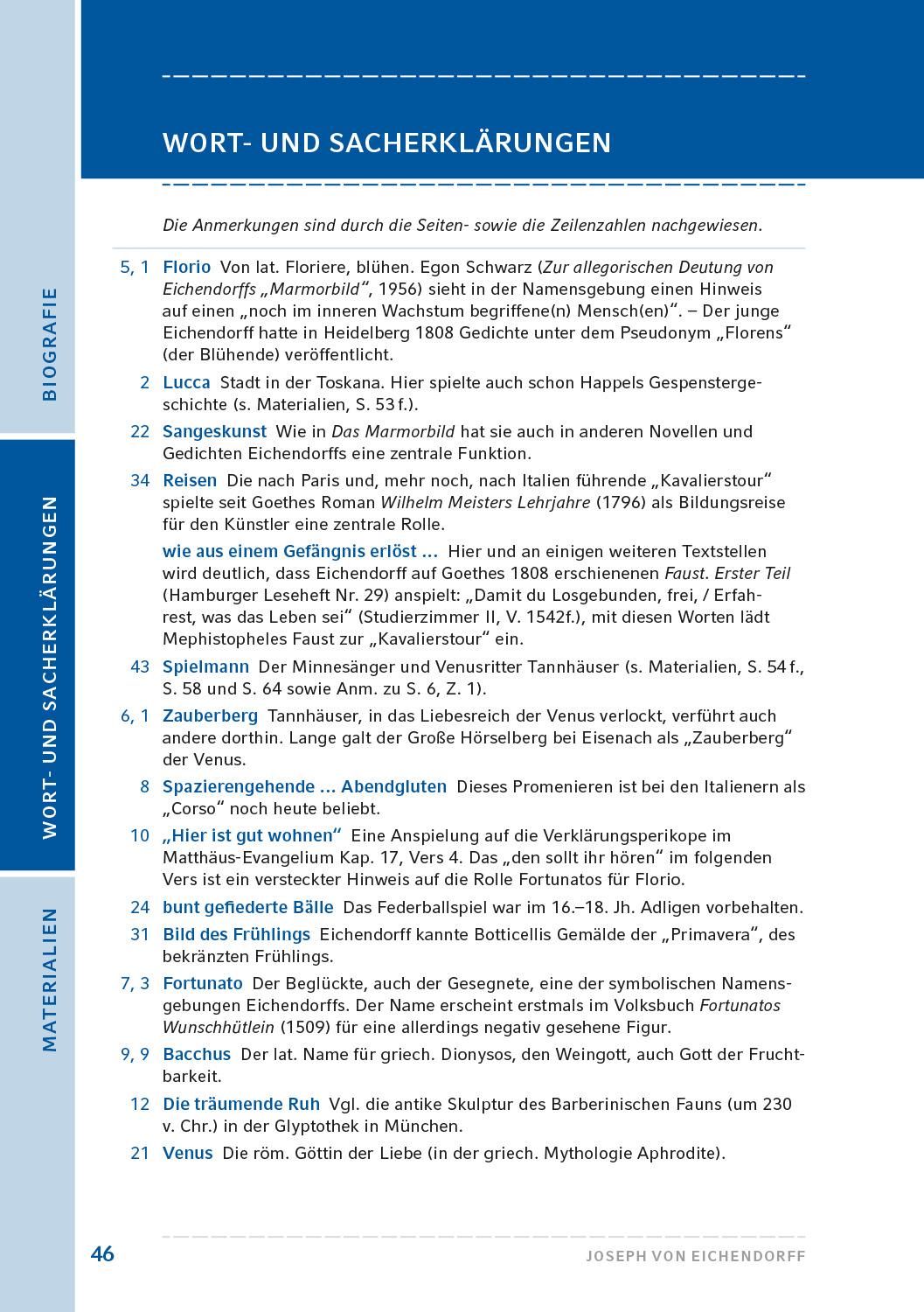 Beispielinhalt (Bild) Das Marmorbild