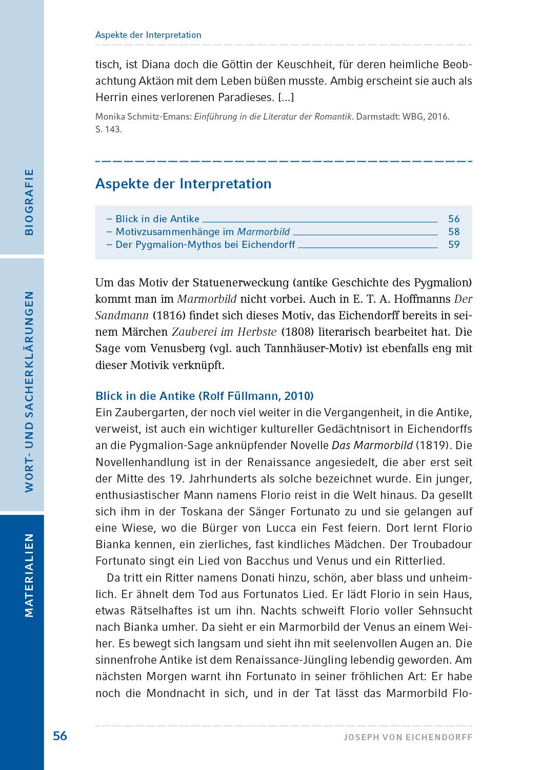 Beispielinhalt (Bild) Das Marmorbild