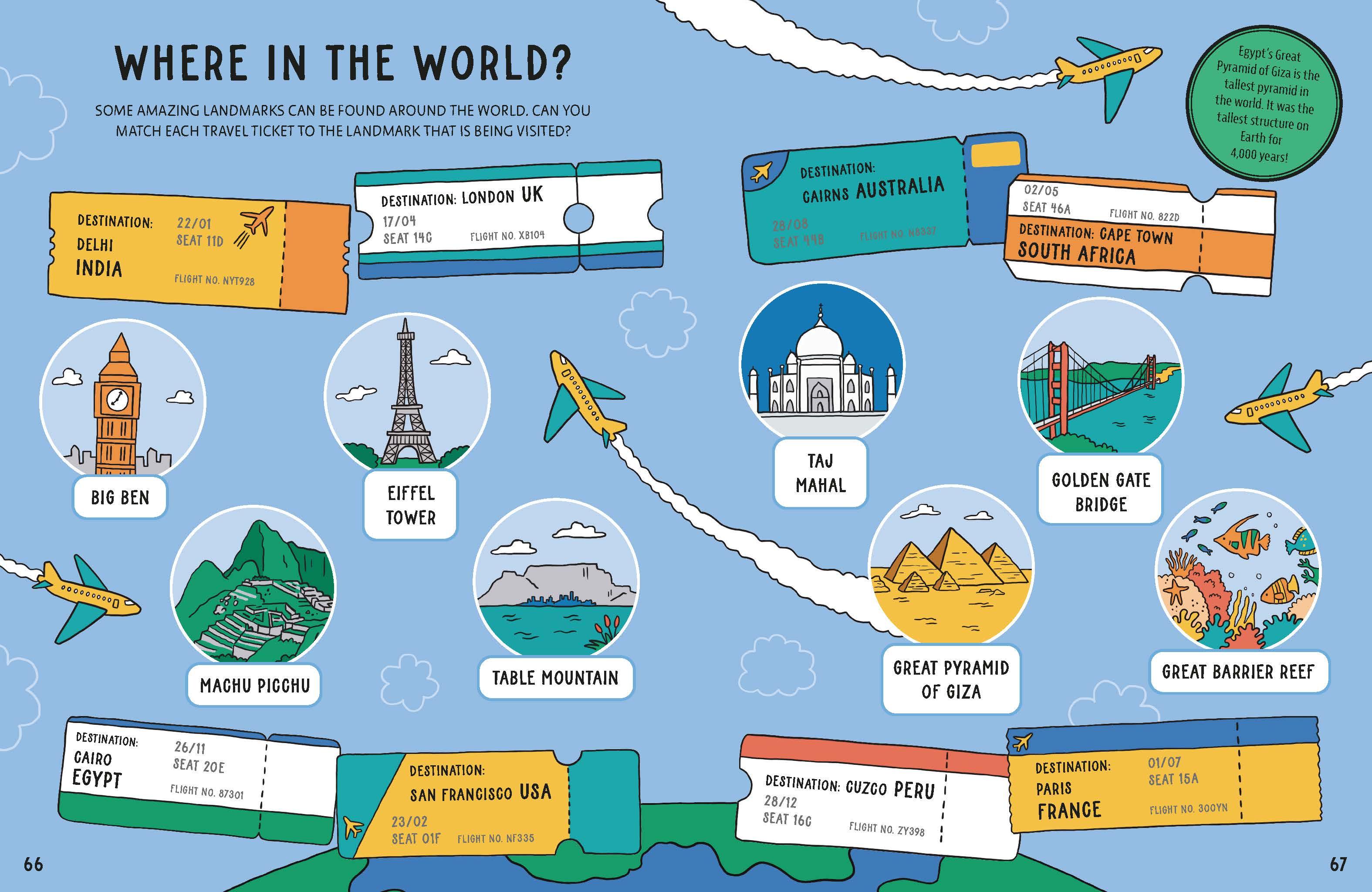 Beispielinhalt (Bild) Lonely Planet Kids The Big Book of Plane Activities