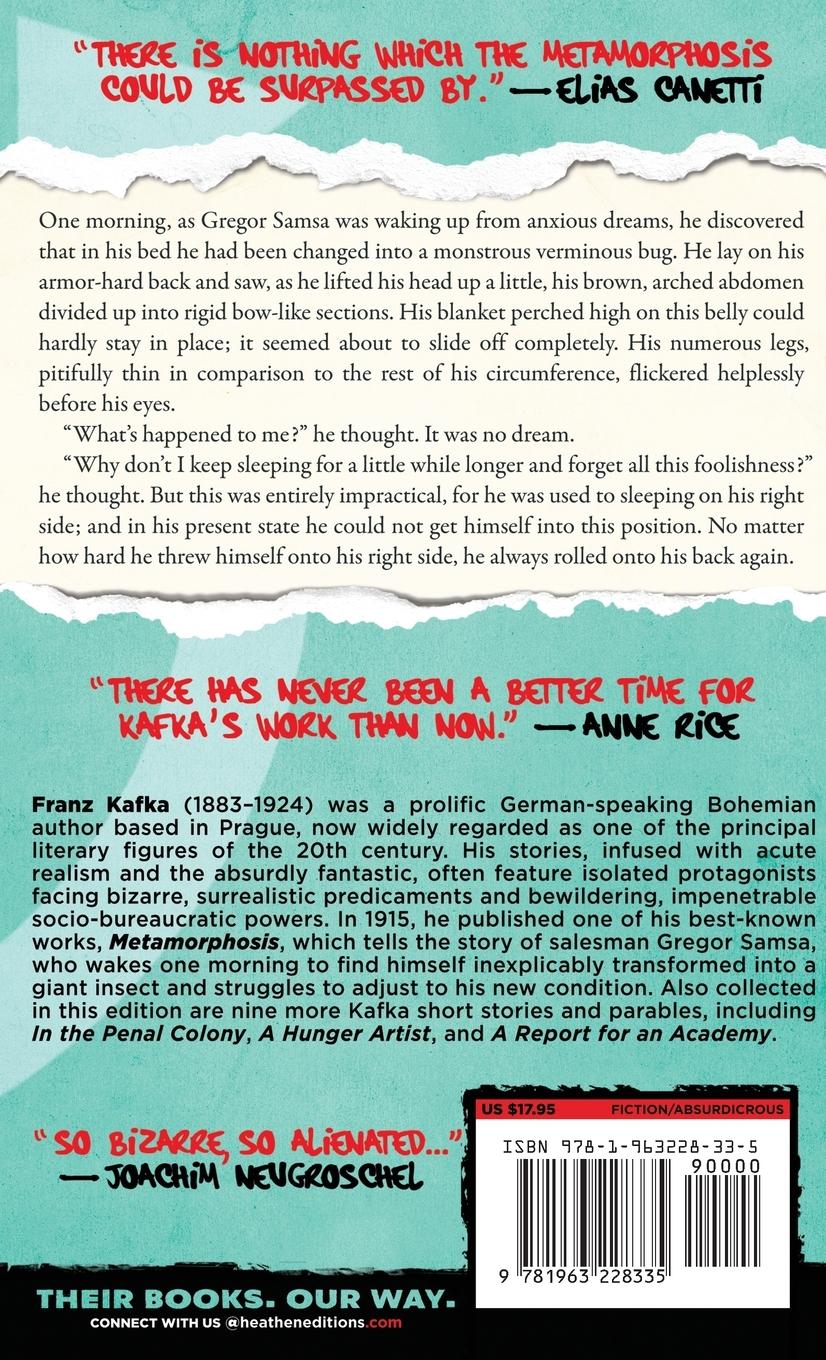 Rückseitencover Metamorphosis & Some Other Stories. (Heathen Edition)