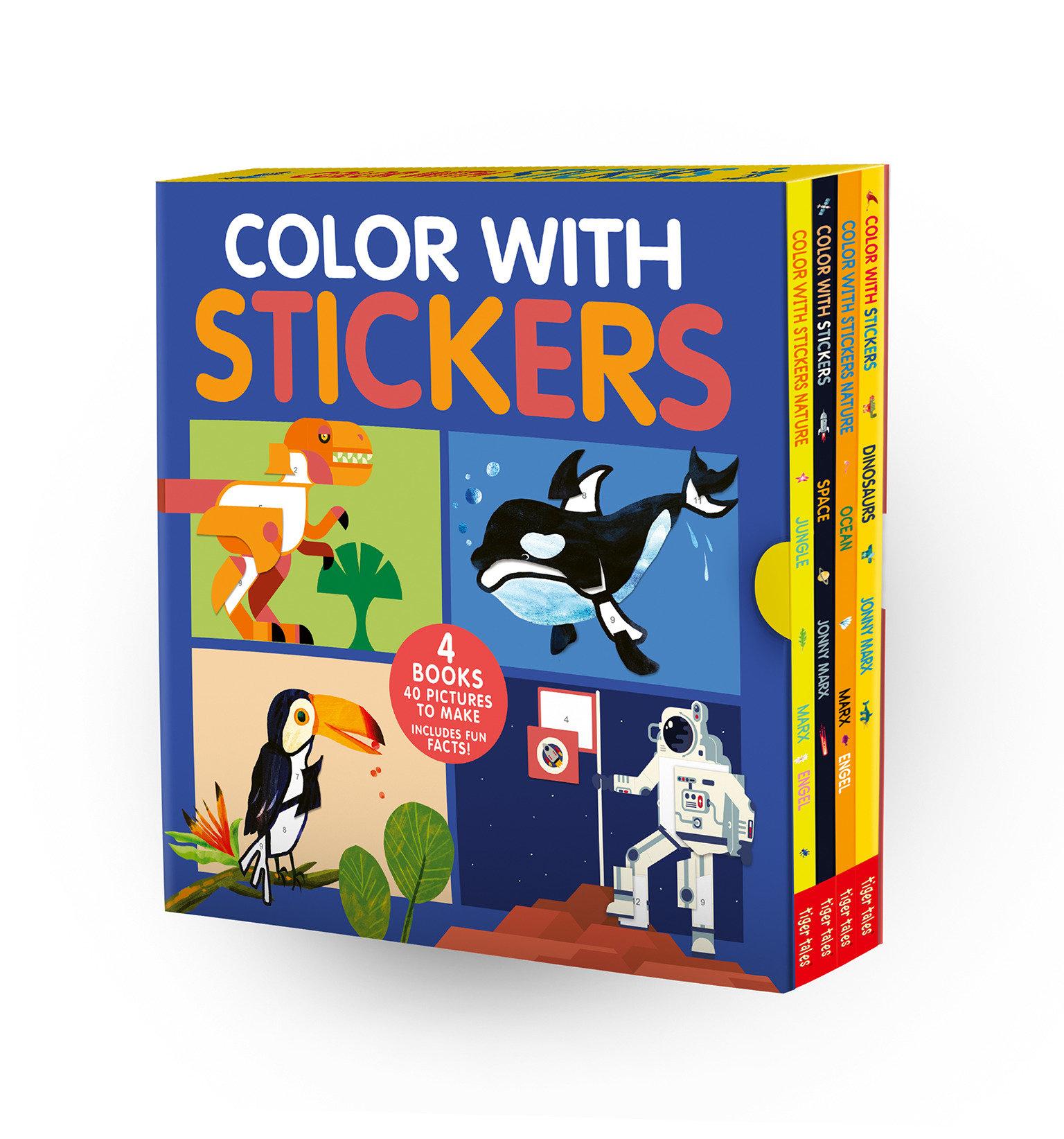 Vorderes Coverbild Color with Stickers 4-Book Boxed Set