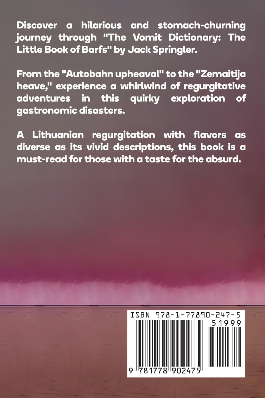 Rückseitencover The Vomit Dictionary