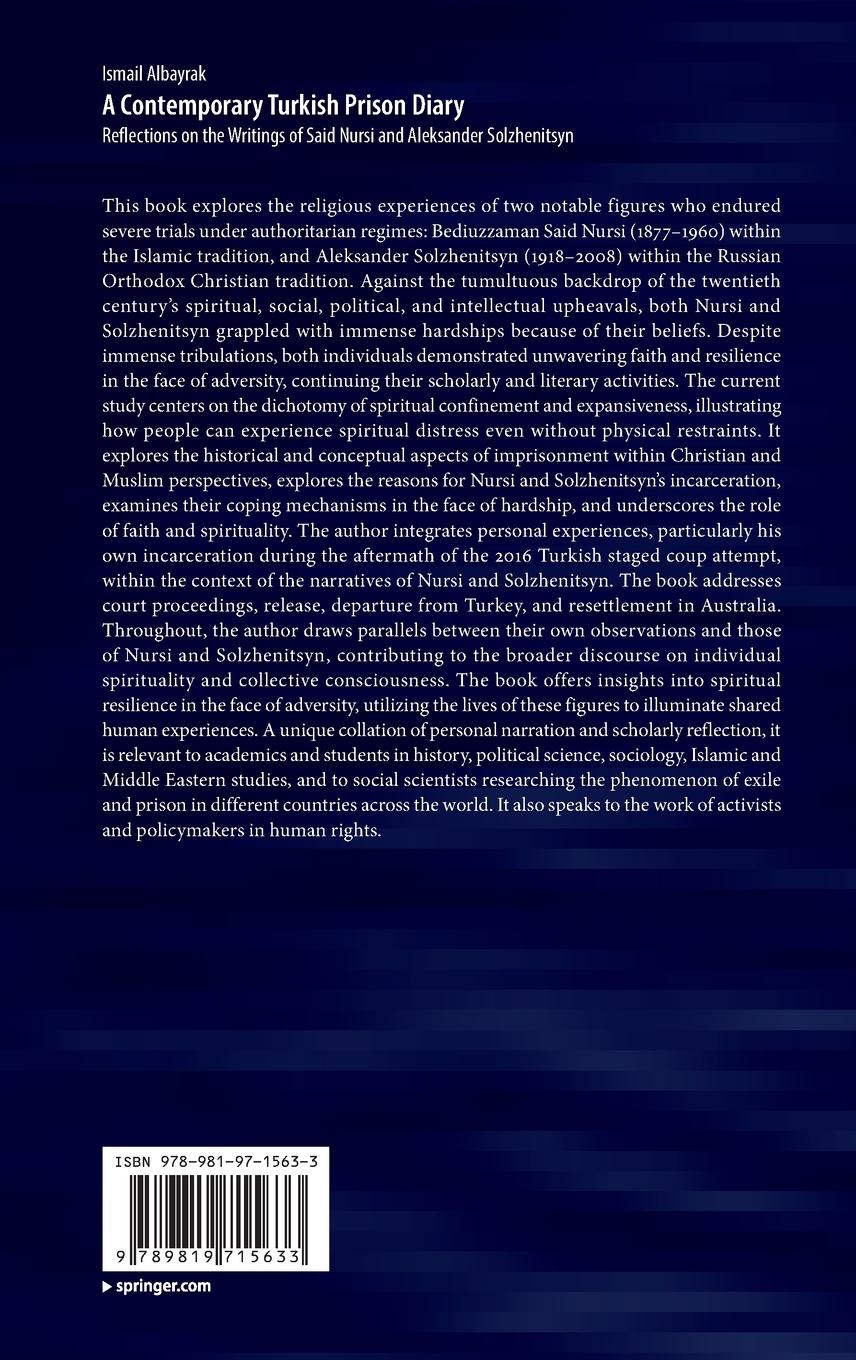 Rückseitencover A Contemporary Turkish Prison Diary