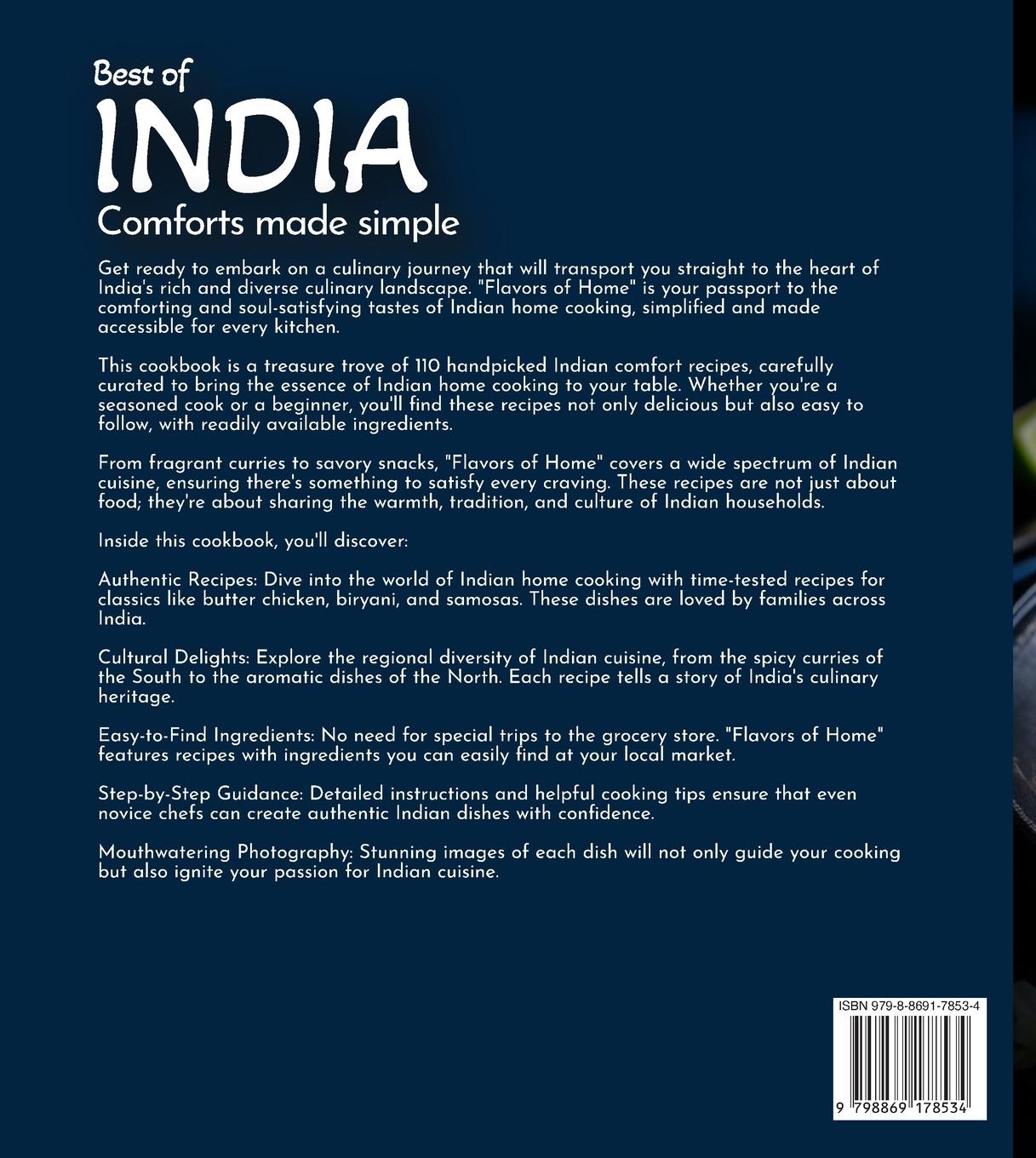 Rückseitencover Best of India Comforts Made Simple