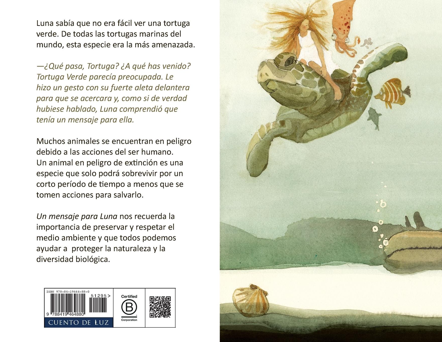 Rückseitencover Un Mensaje Para Luna (Moon's Messenger)