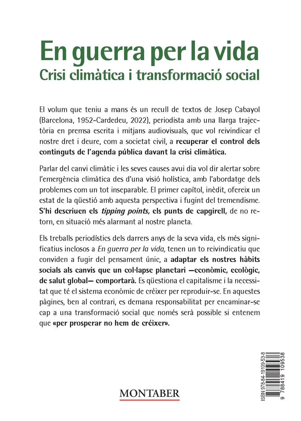 Rückseitencover En guerra per la vida