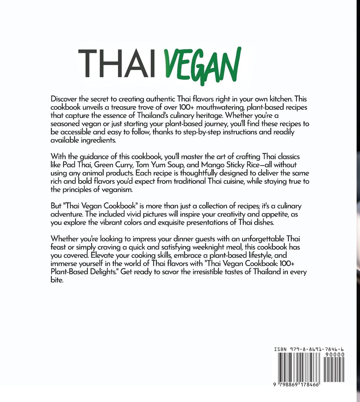 Rückseitencover Thai Vegan Cookbook