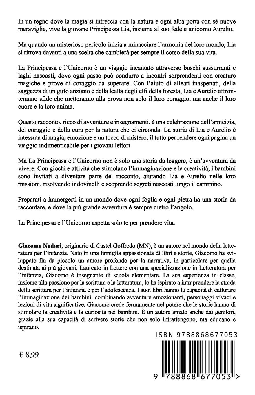 Rückseitencover La principessa e l'unicorno