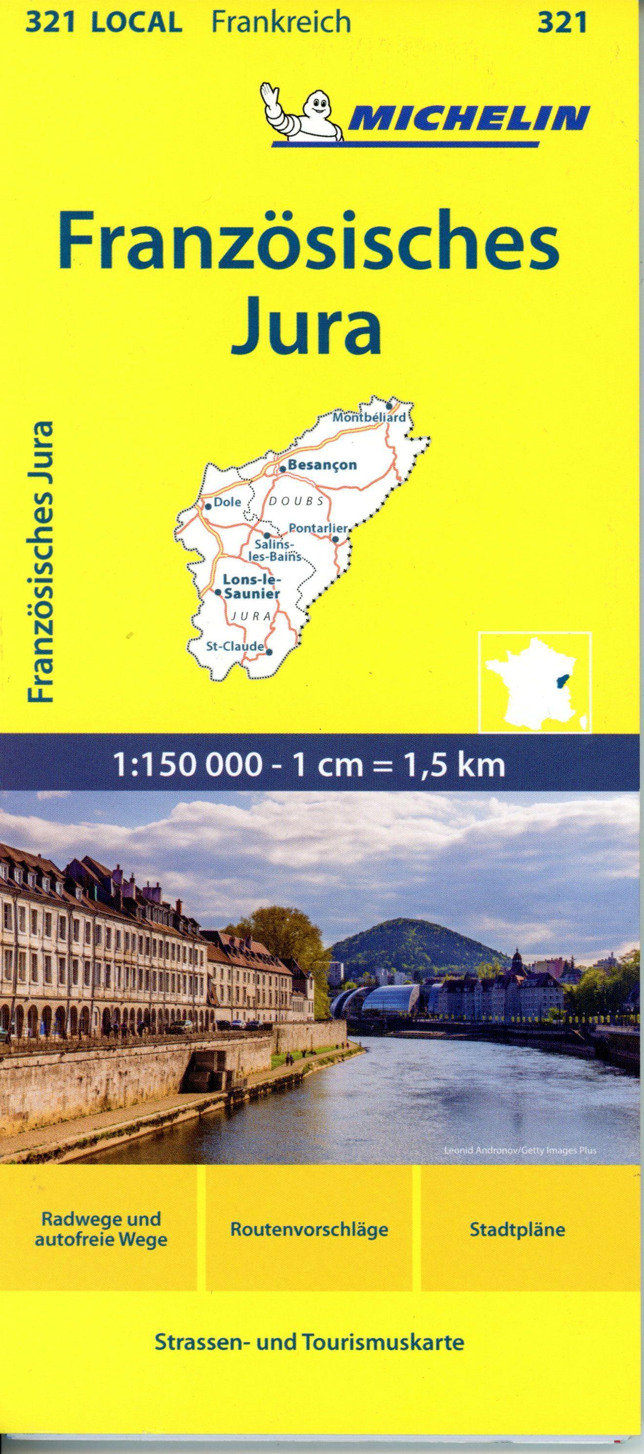 Vorderes Coverbild Michelin Französisches Jura
