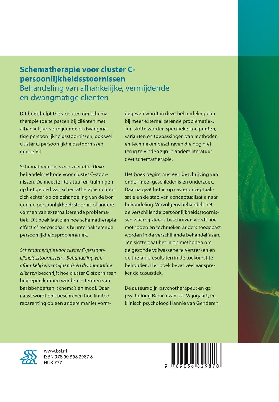 Rückseitencover Schematherapie voor cluster C-persoonlijkheidsstoornissen