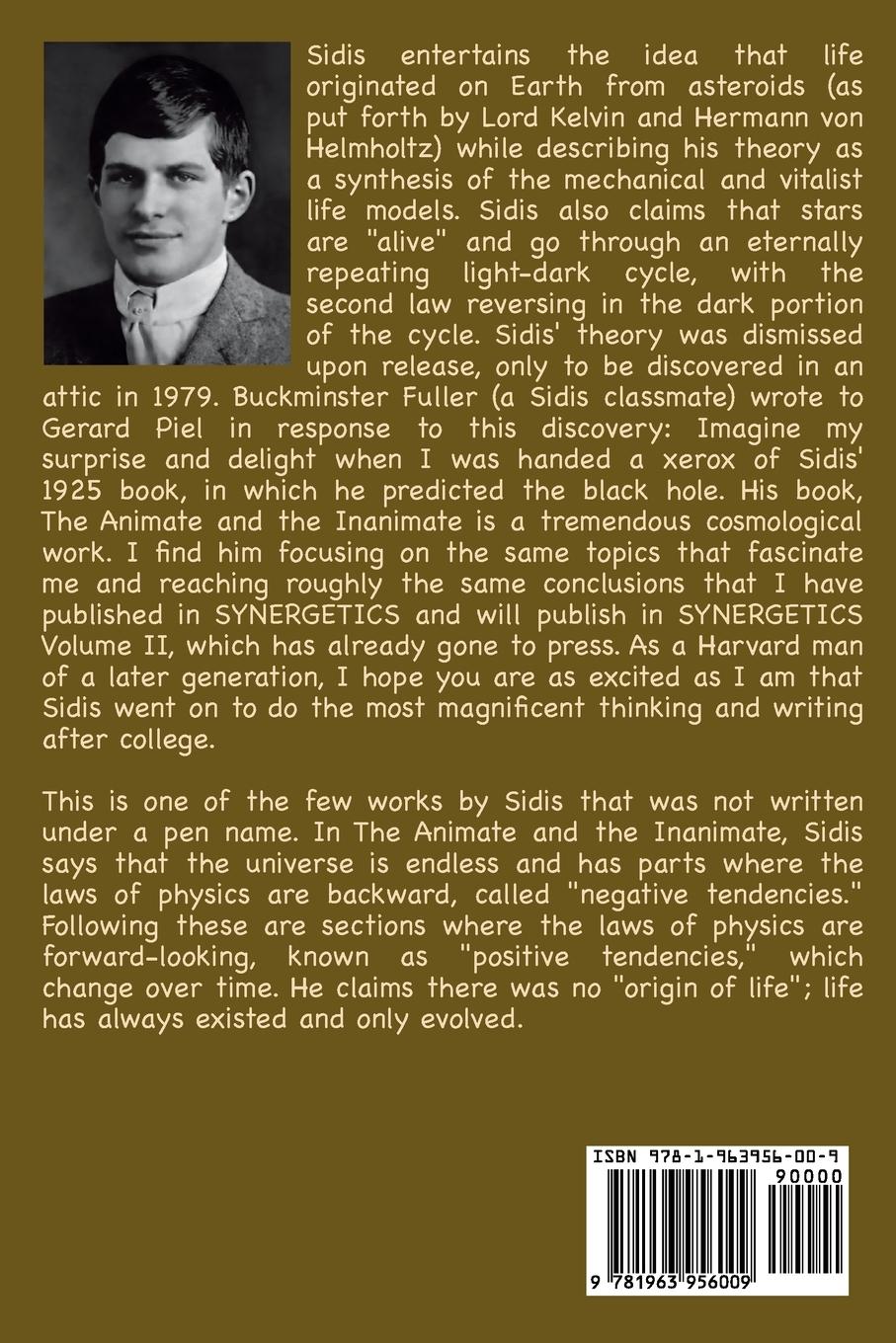 Rückseitencover The Animate and the Inanimate