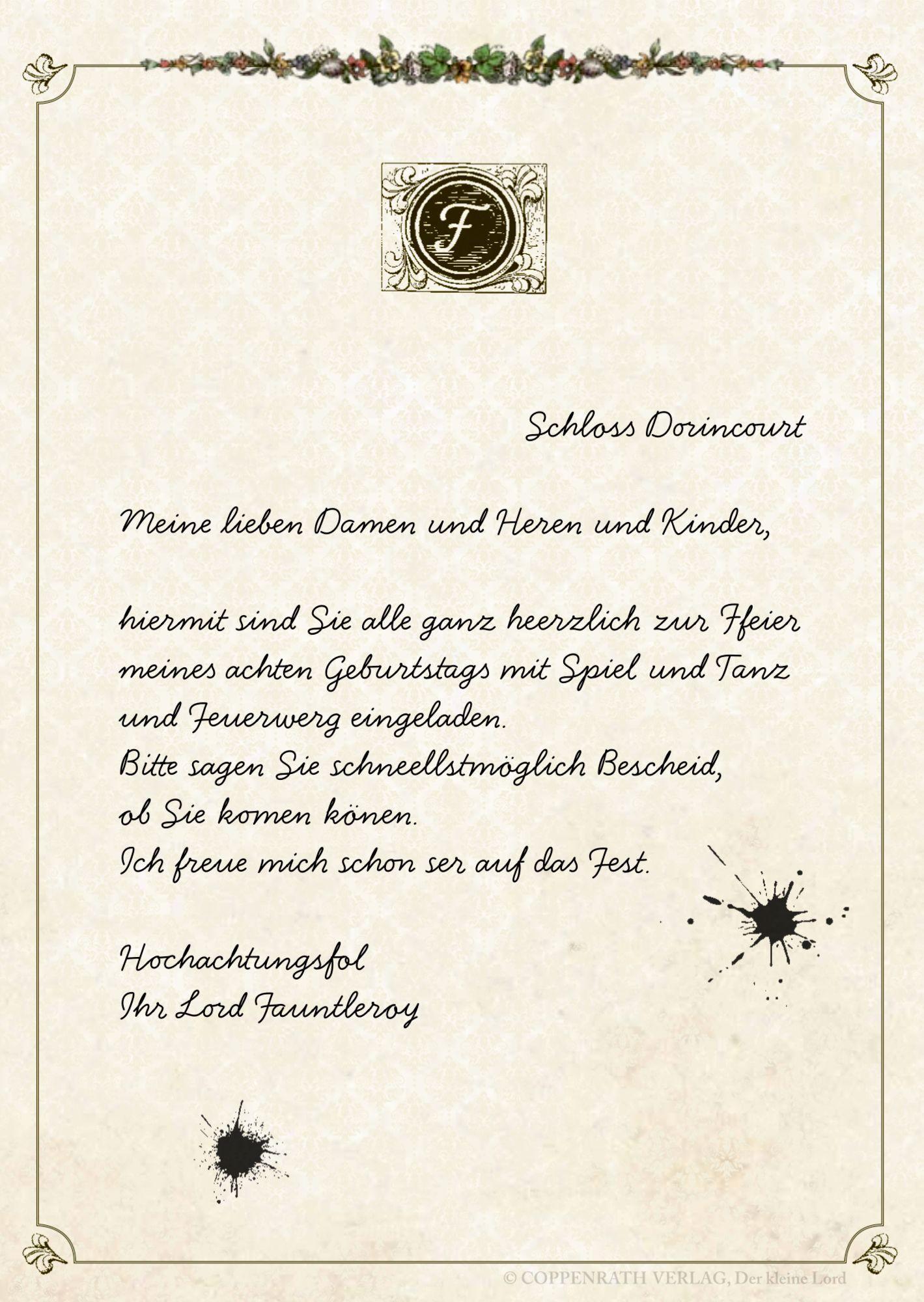 Beispielinhalt (Bild) Der kleine Lord