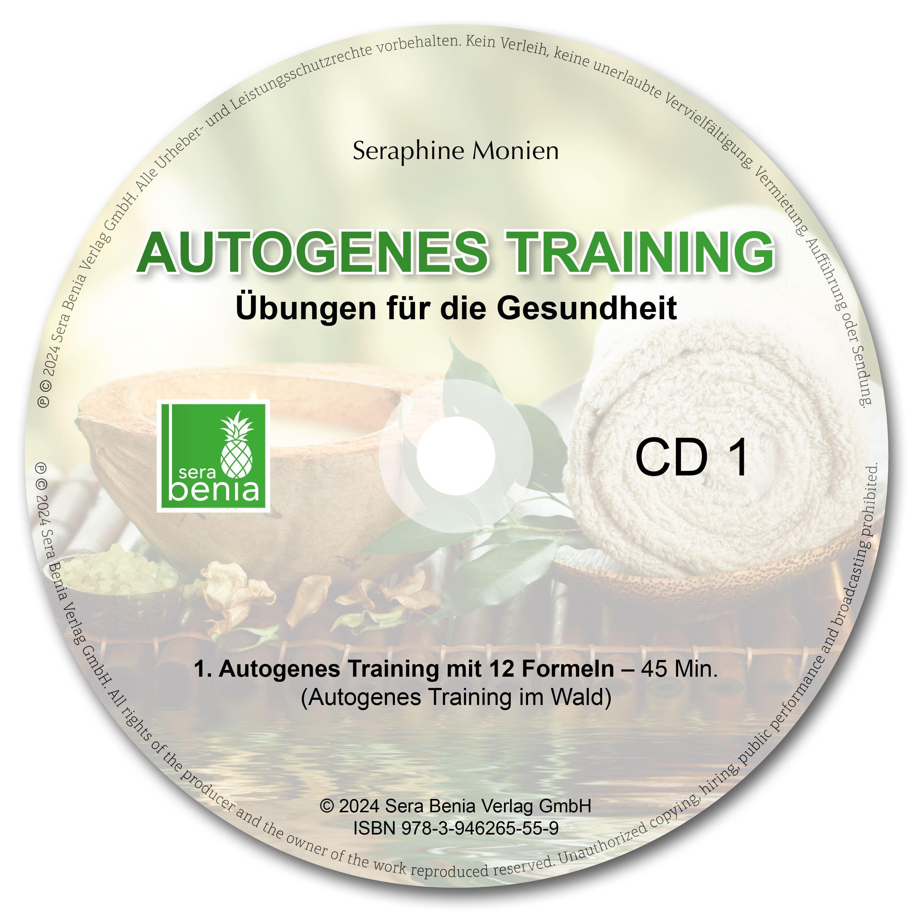 Beispielinhalt (Bild) Autogenes Training | Übungen für die Gesundheit | 3 Entspannungsübungen mit Entspannungsmusik | 2 CDs {Tiefenentspannung, vegetatives Nervensystem beruhigen, Stressabbau, Konzentration steigern}