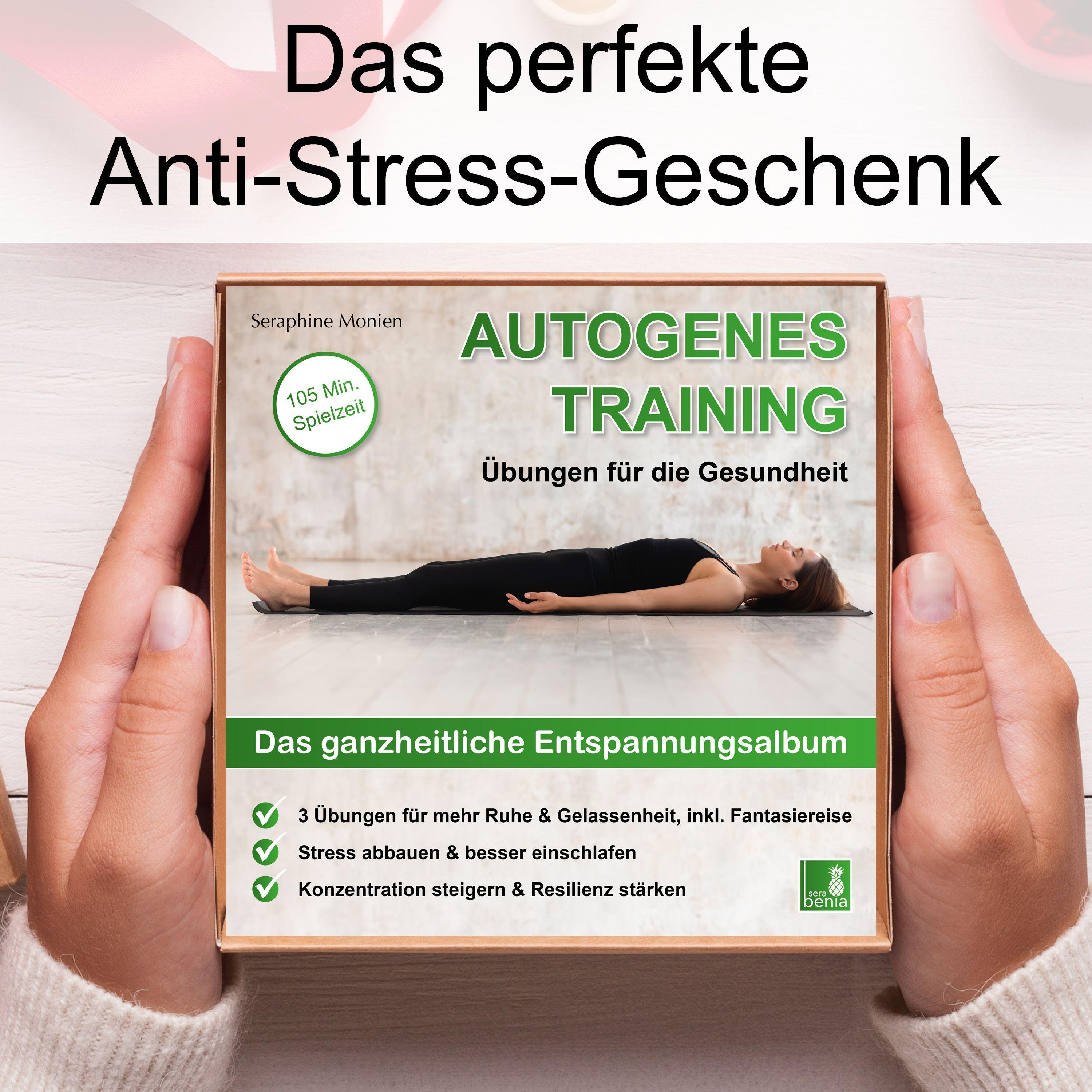 Beispielinhalt (Bild) Autogenes Training | Übungen für die Gesundheit | 3 Entspannungsübungen mit Entspannungsmusik | 2 CDs {Tiefenentspannung, vegetatives Nervensystem beruhigen, Stressabbau, Konzentration steigern}