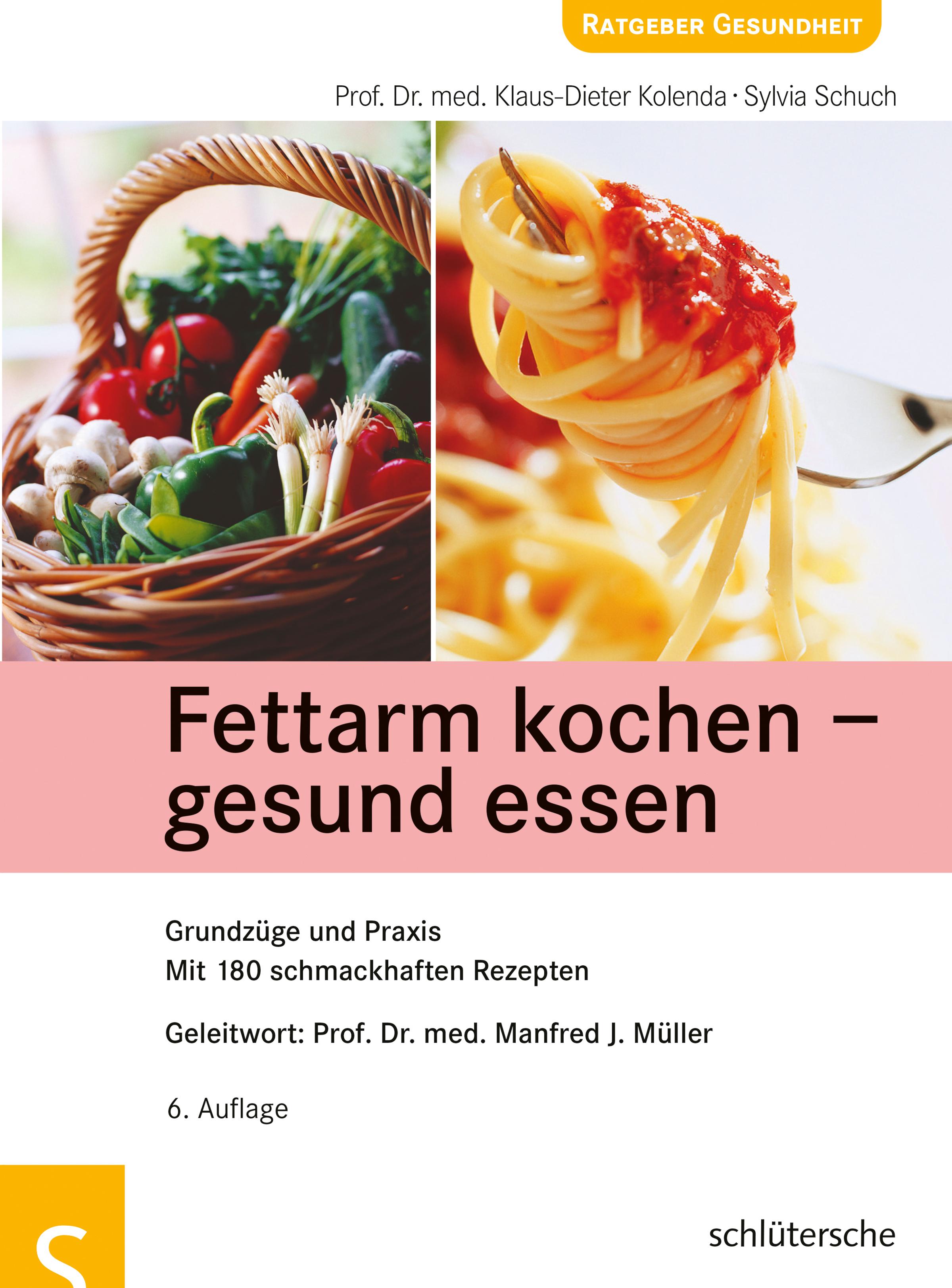 Vorderes Coverbild Fettarm kochen - gesund essen