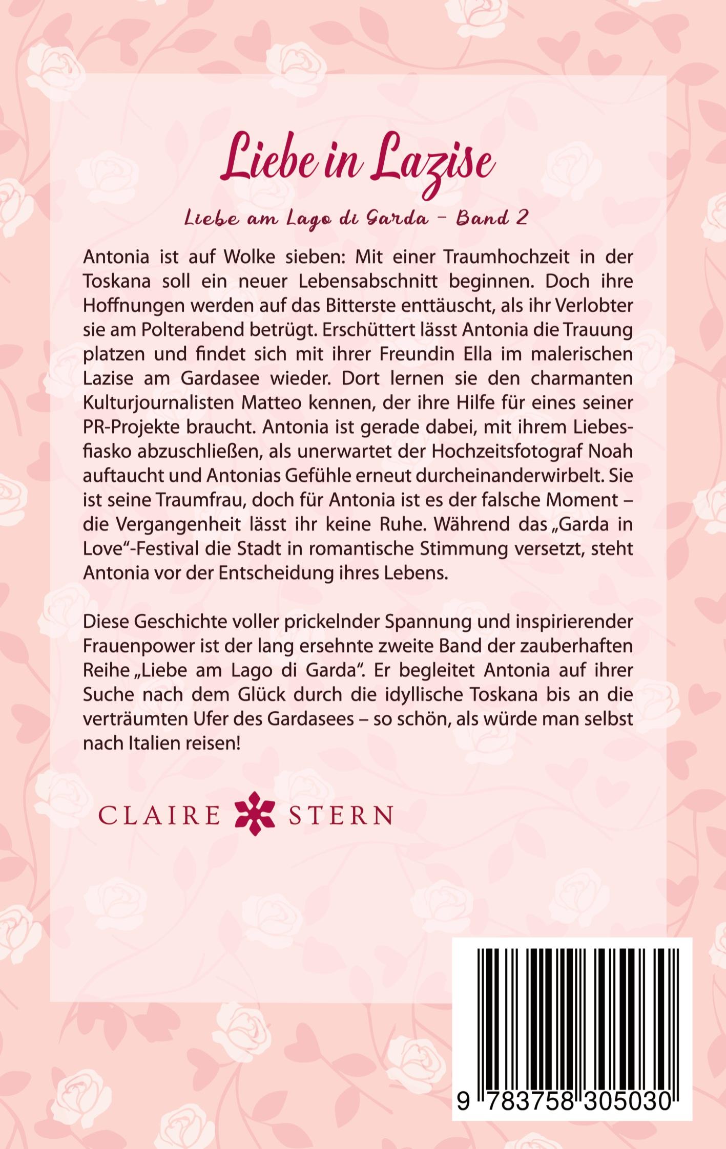 Rückseitencover Liebe in Lazise