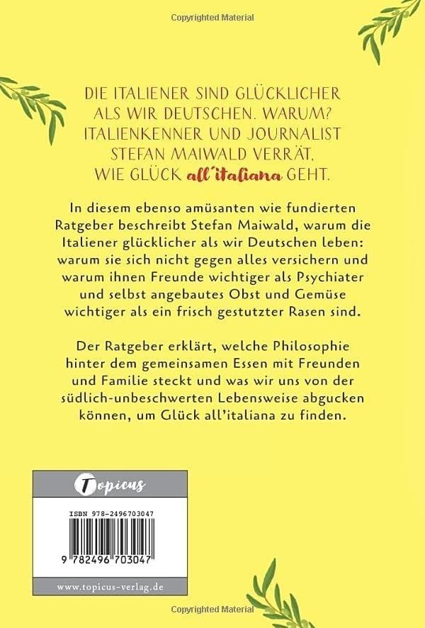Rückseitencover Das Italien-Prinzip: So geht Glück!