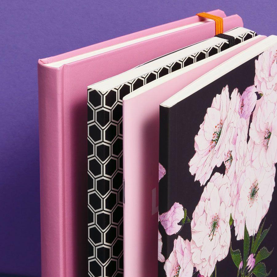 Beispielinhalt (Bild) Heft A5 de Luxe Cherry Blossom black