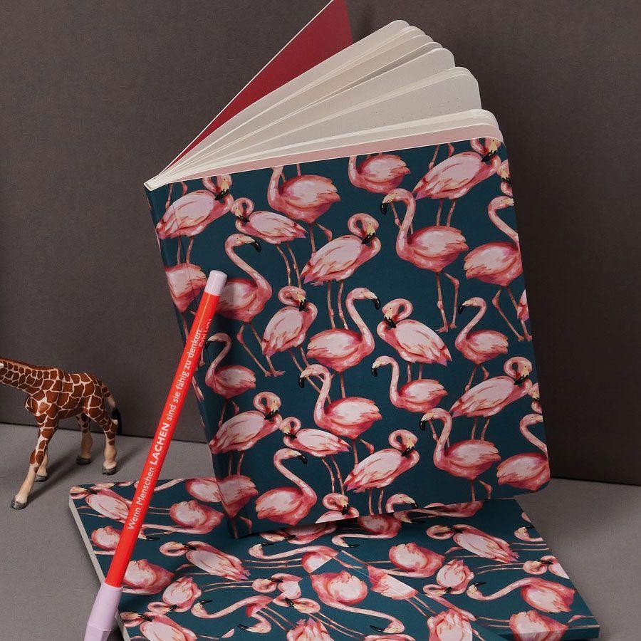 Beispielinhalt (Bild) Heft A5 de Luxe Pink Flamingo