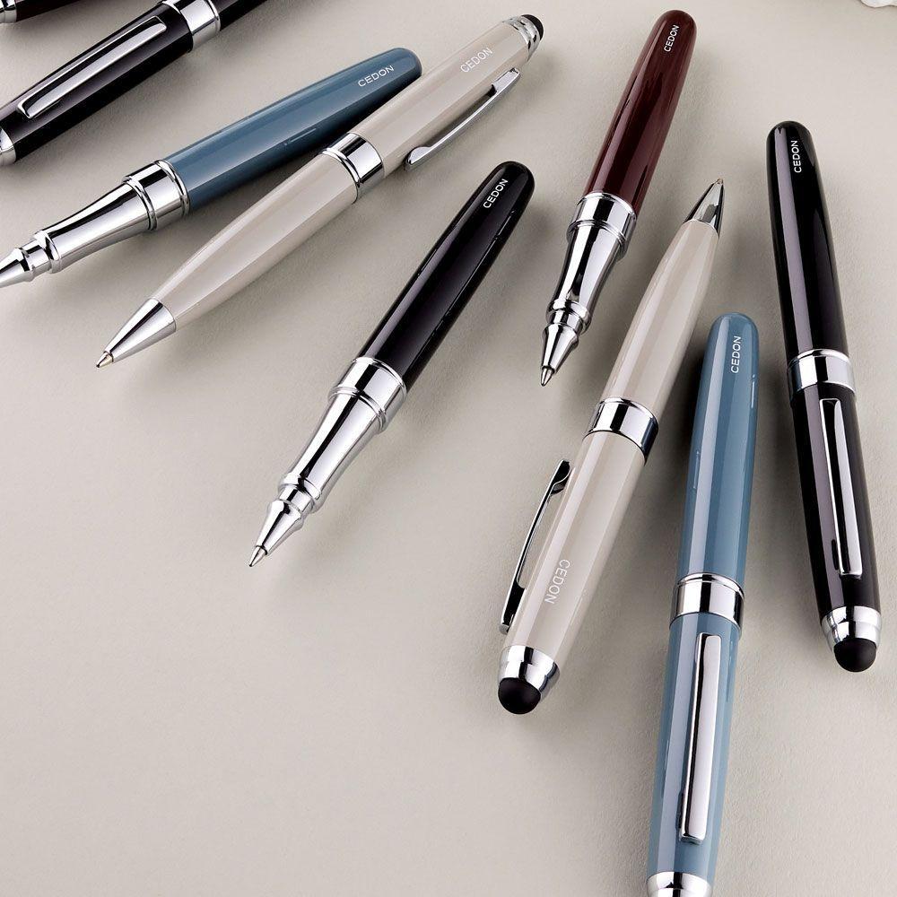 Beispielinhalt (Bild) Kugelschreiber Touch Pen blau-grau