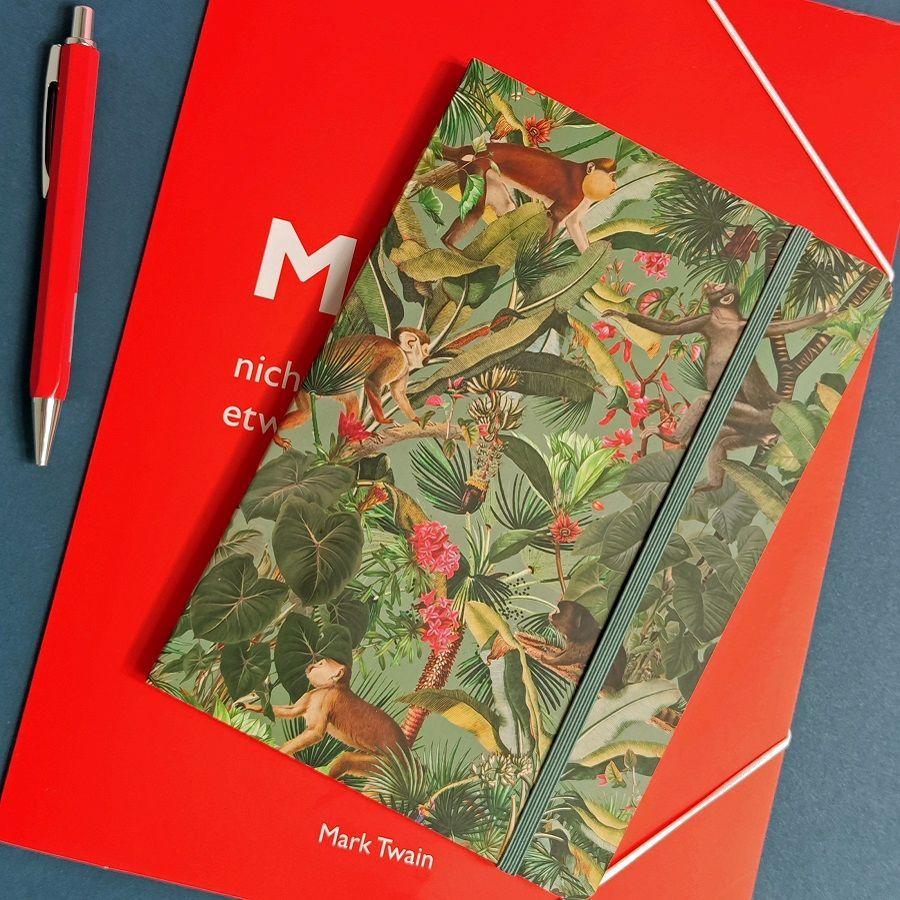 Beispielinhalt (Bild) Notizbuch A5 Affe