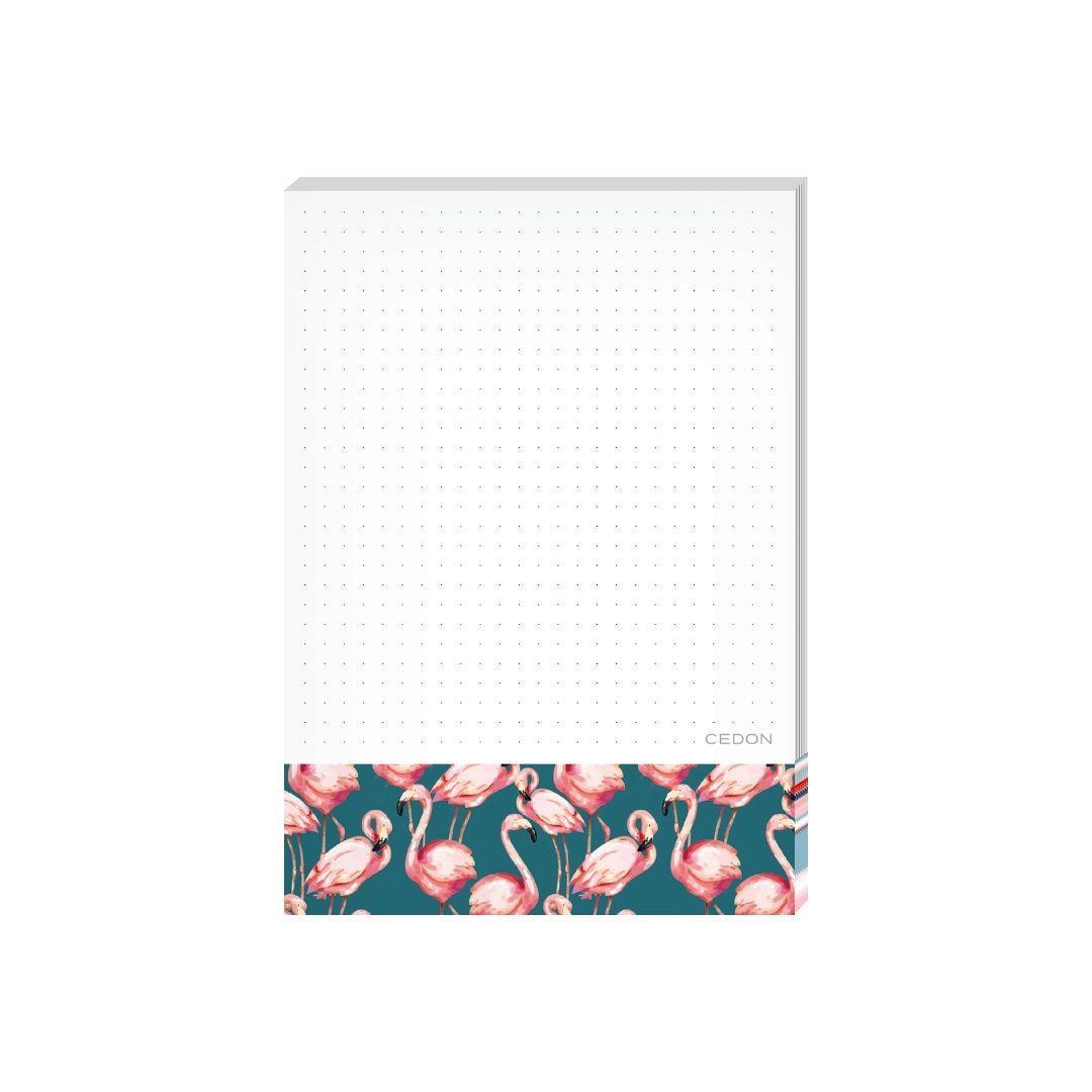 Beispielinhalt (Bild) Notizblock A6 Pink Flamingo