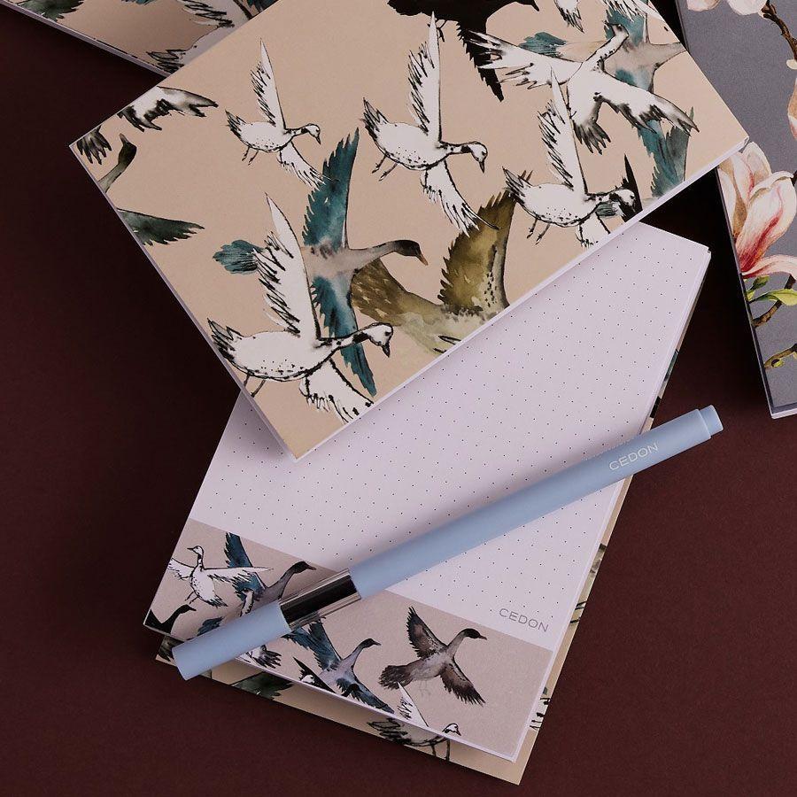 Beispielinhalt (Bild) Notizblock A6 Ducks