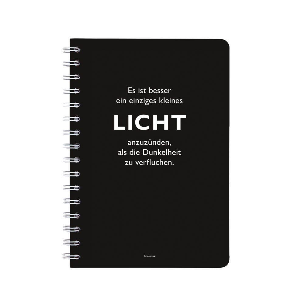Vorderes Coverbild Ringbuch A5 Konfuzius Licht