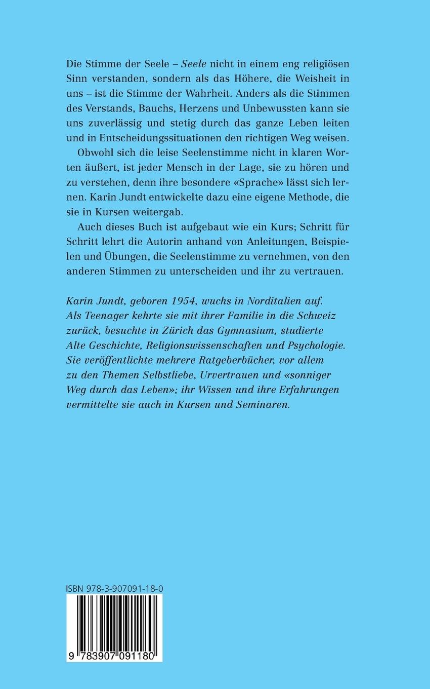 Rückseitencover Die weise Führung der Seelenstimme