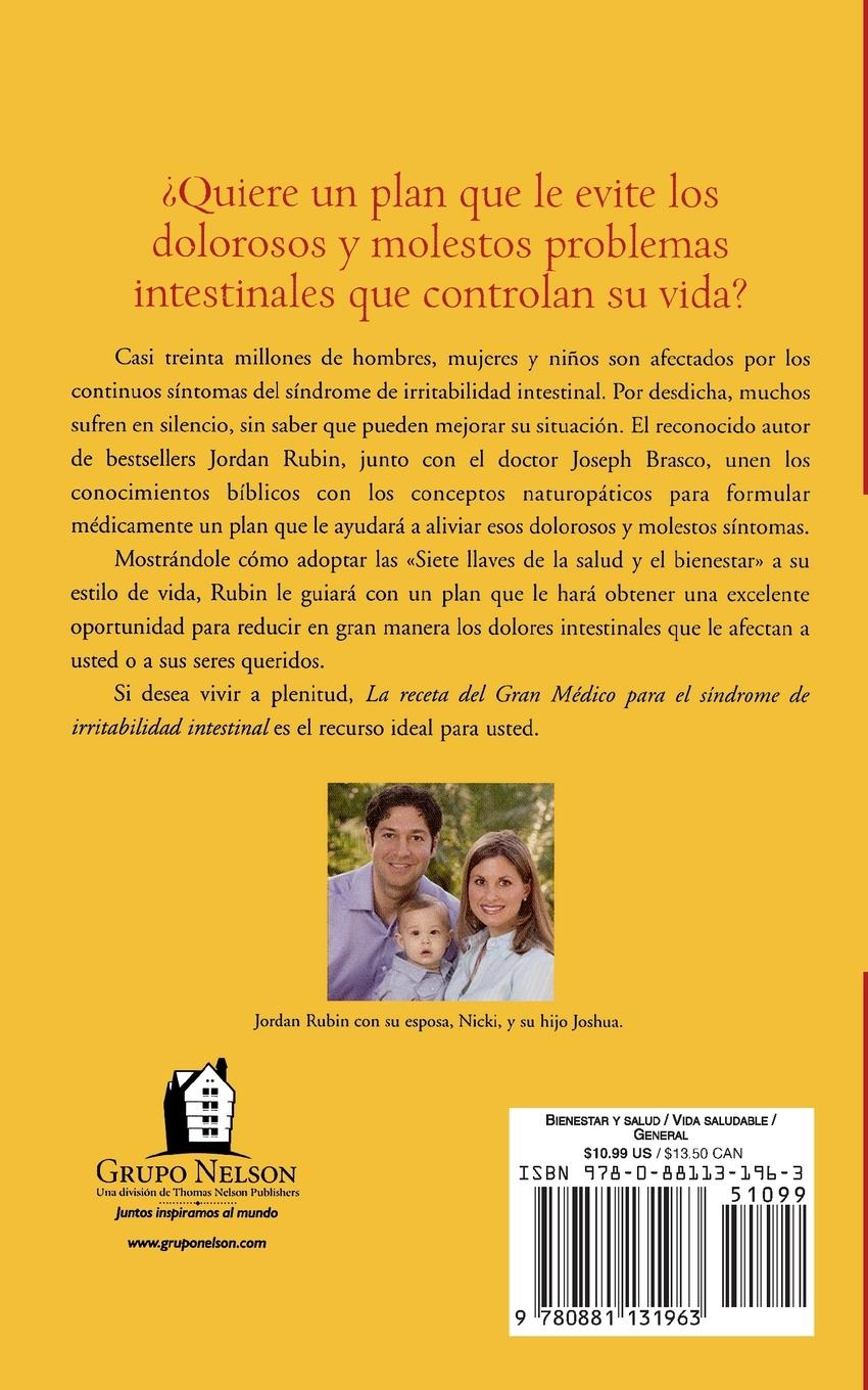 Rückseitencover La Receta del Gran Medico Para El Sindrome de Irritabilidad Intestinal