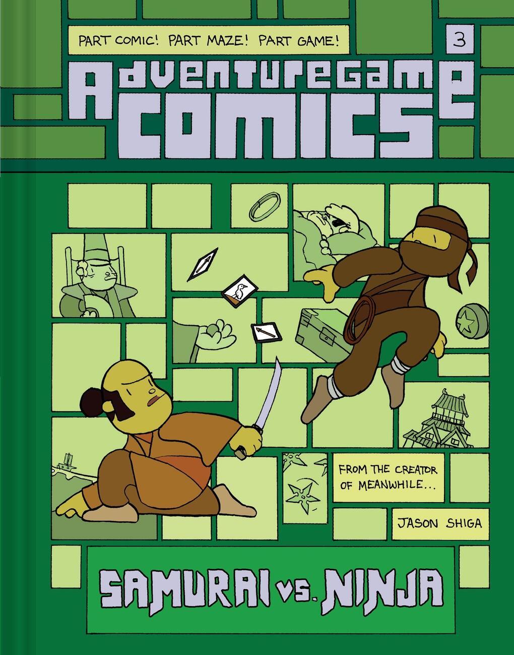 Vorderes Coverbild Adventuregame Comics: Samurai vs. Ninja (Book 3)