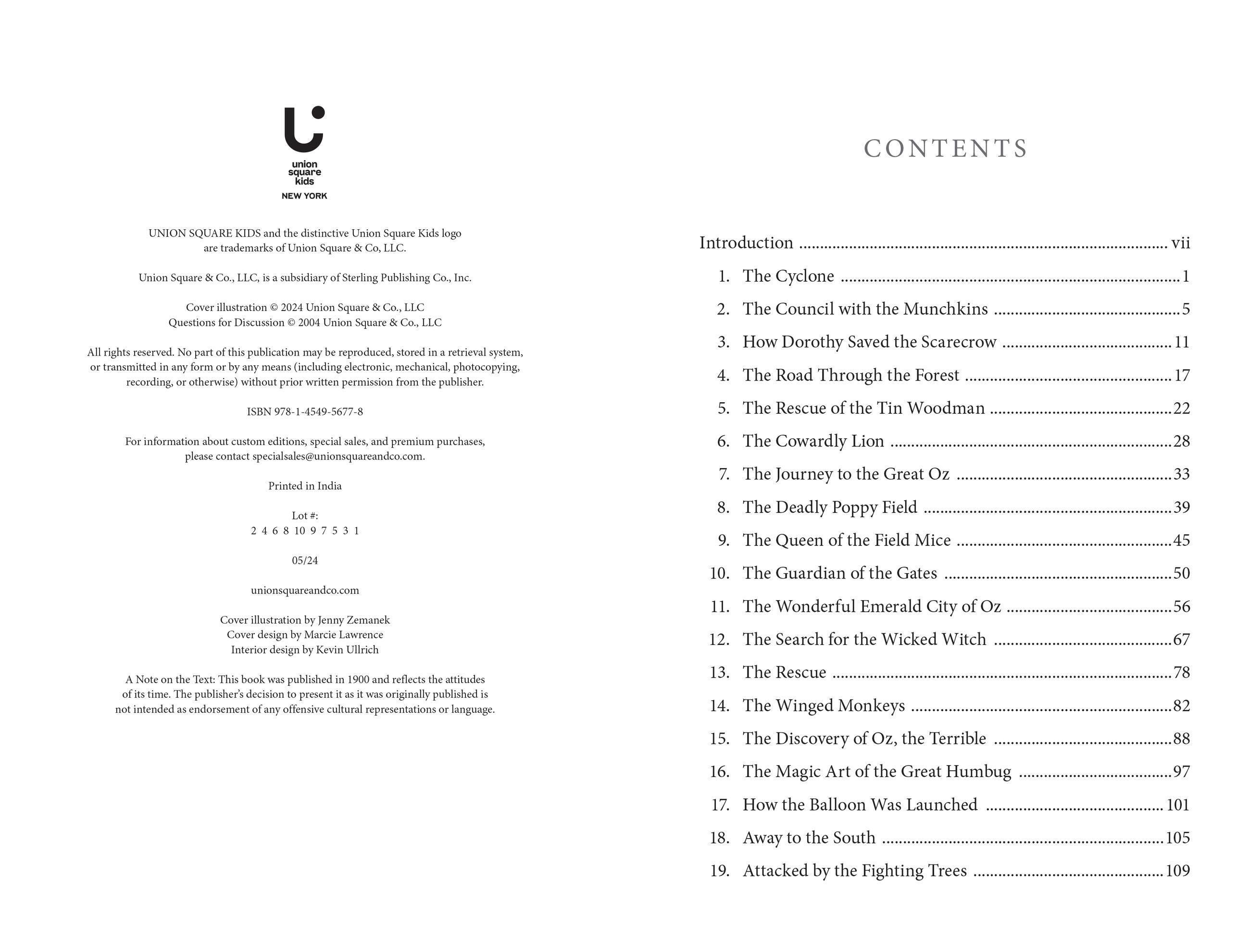 Beispielinhalt (Bild) The Wonderful Wizard of Oz