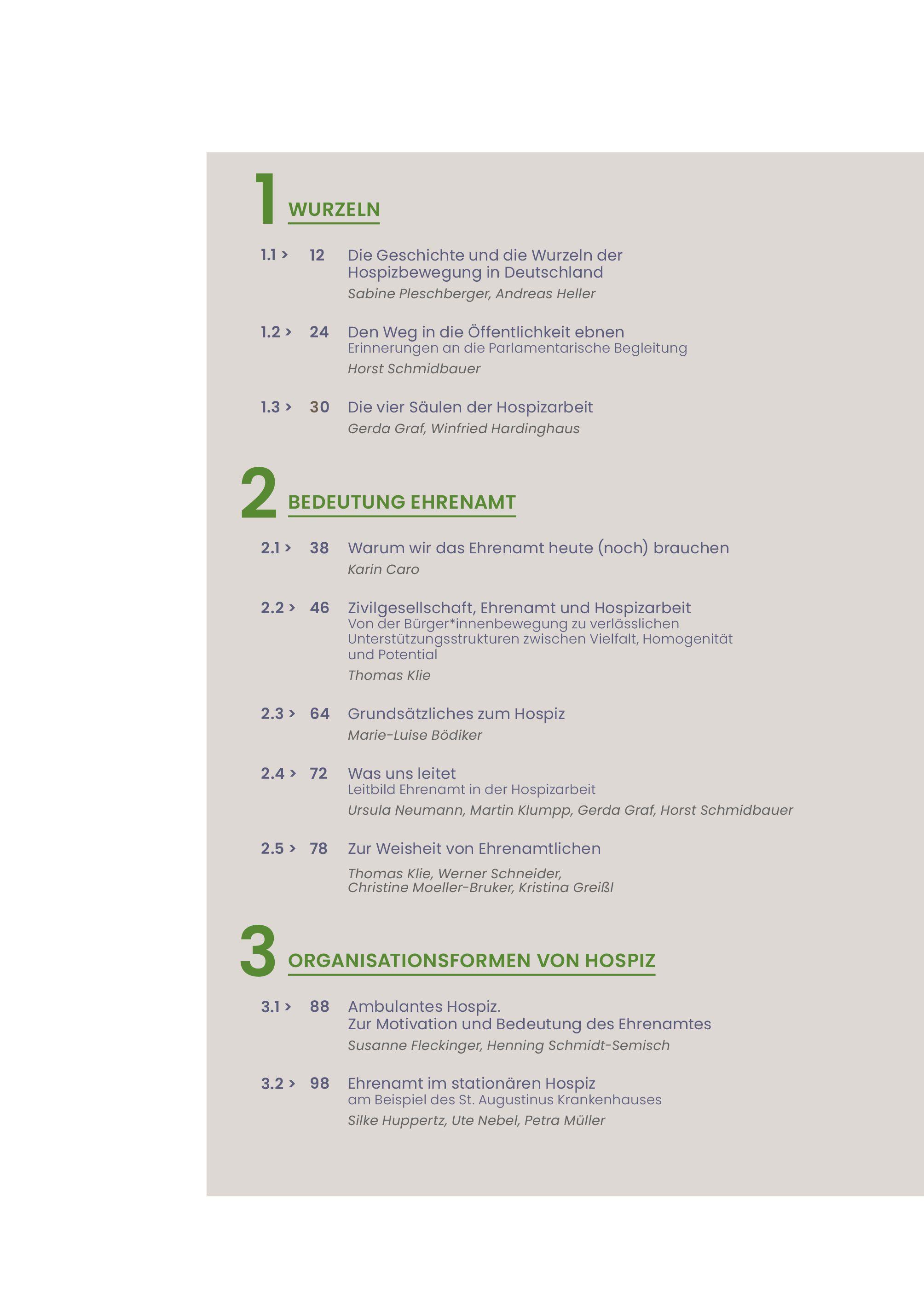 Beispielinhalt (Bild) Handbuch Hospiz ist Haltung